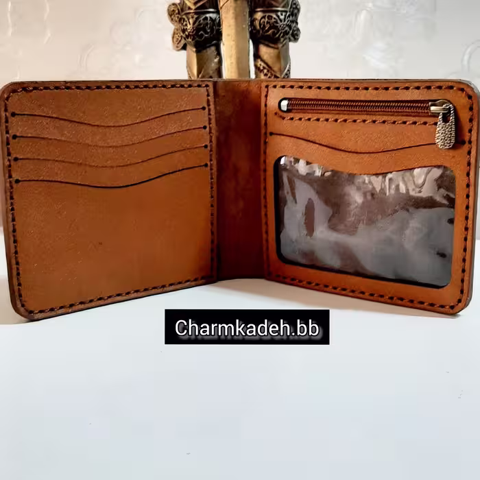 کیف جیبی چرم طبیعی دست دوز