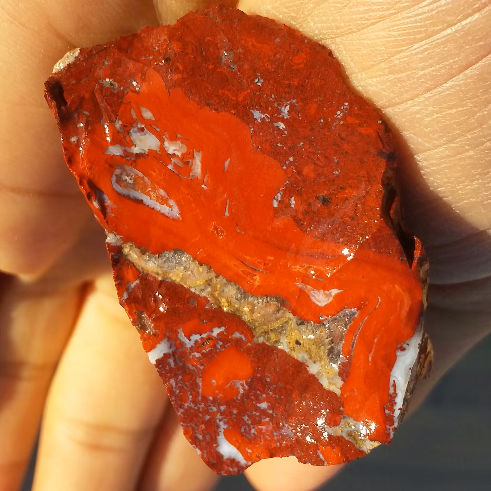 سنگ راف جاسپر منظره سرخ یا جاسپر خون 100 در 100 طبیعی بینظییر خاص محشر
