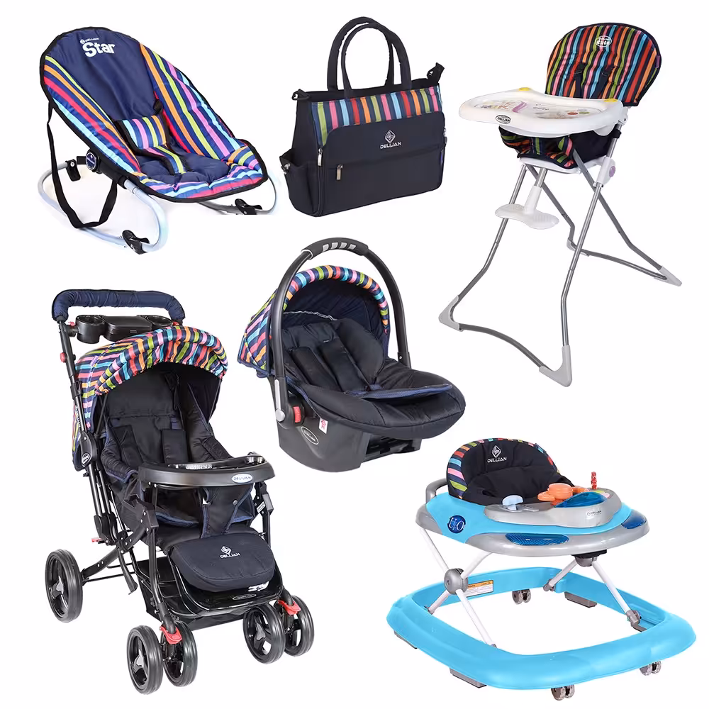 ست کالسکه 6 تیکه مدل استریپت دلیجان