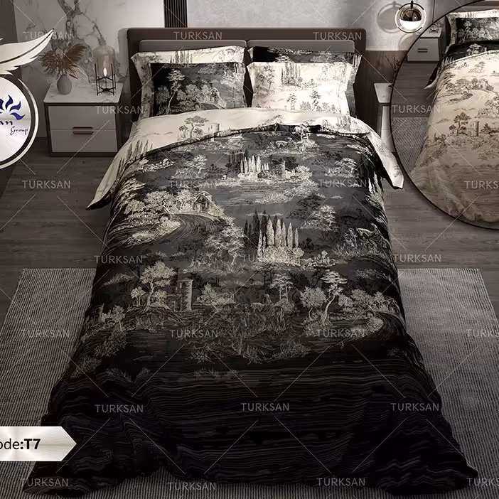 روتختی دونفره دو رو طرحدار  ترکسان طرح T7