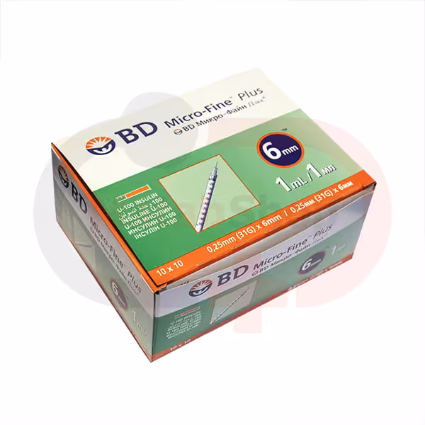 سرنگ انسولین  BD یک میلی لیتر