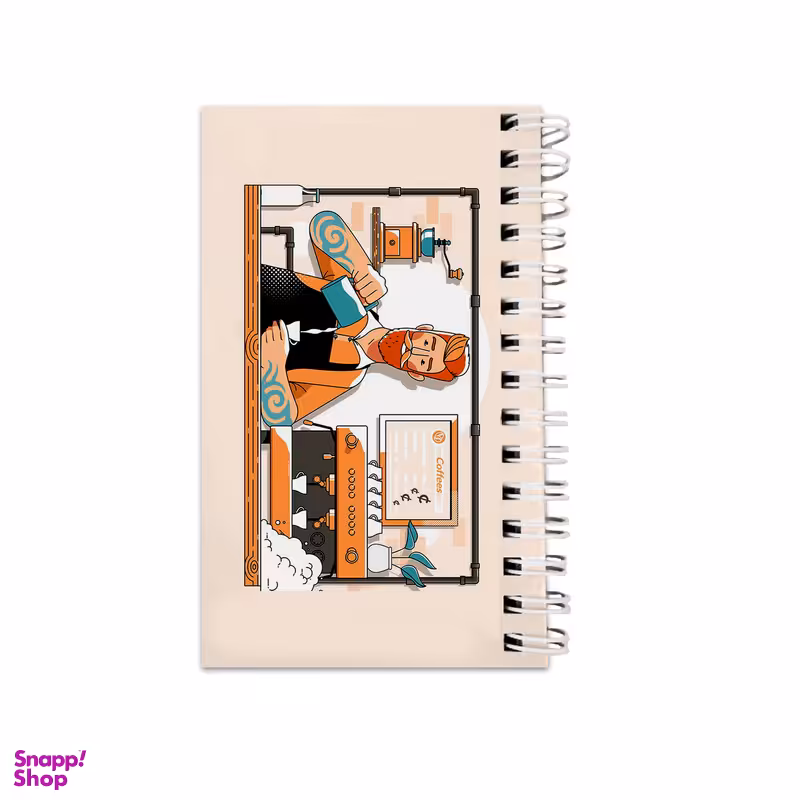 دفترچه یادداشت ۶۴ برگ مدل To Do List طرح باریستا و کافه کد 98331