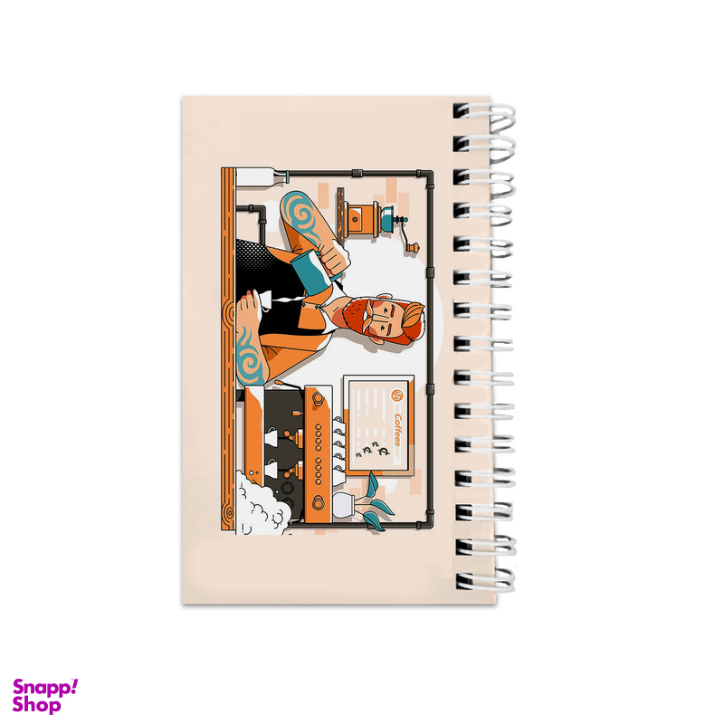 دفترچه یادداشت ۶۴ برگ مدل To Do List طرح باریستا و کافه کد 98331