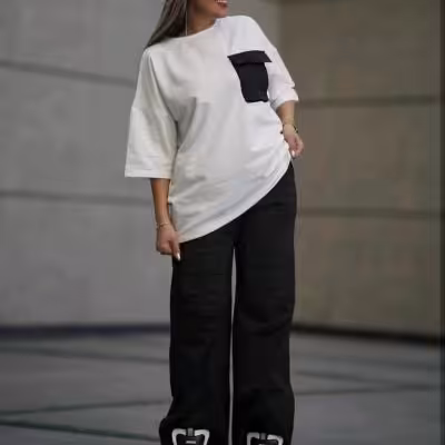 ست تیشرت و شلوار لش گلکسی اعلا