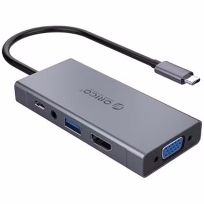 هاب آداپتور تایپ سی اوریکو ORICO MC-U501P 5 in 1 Multifunctional Docking Station