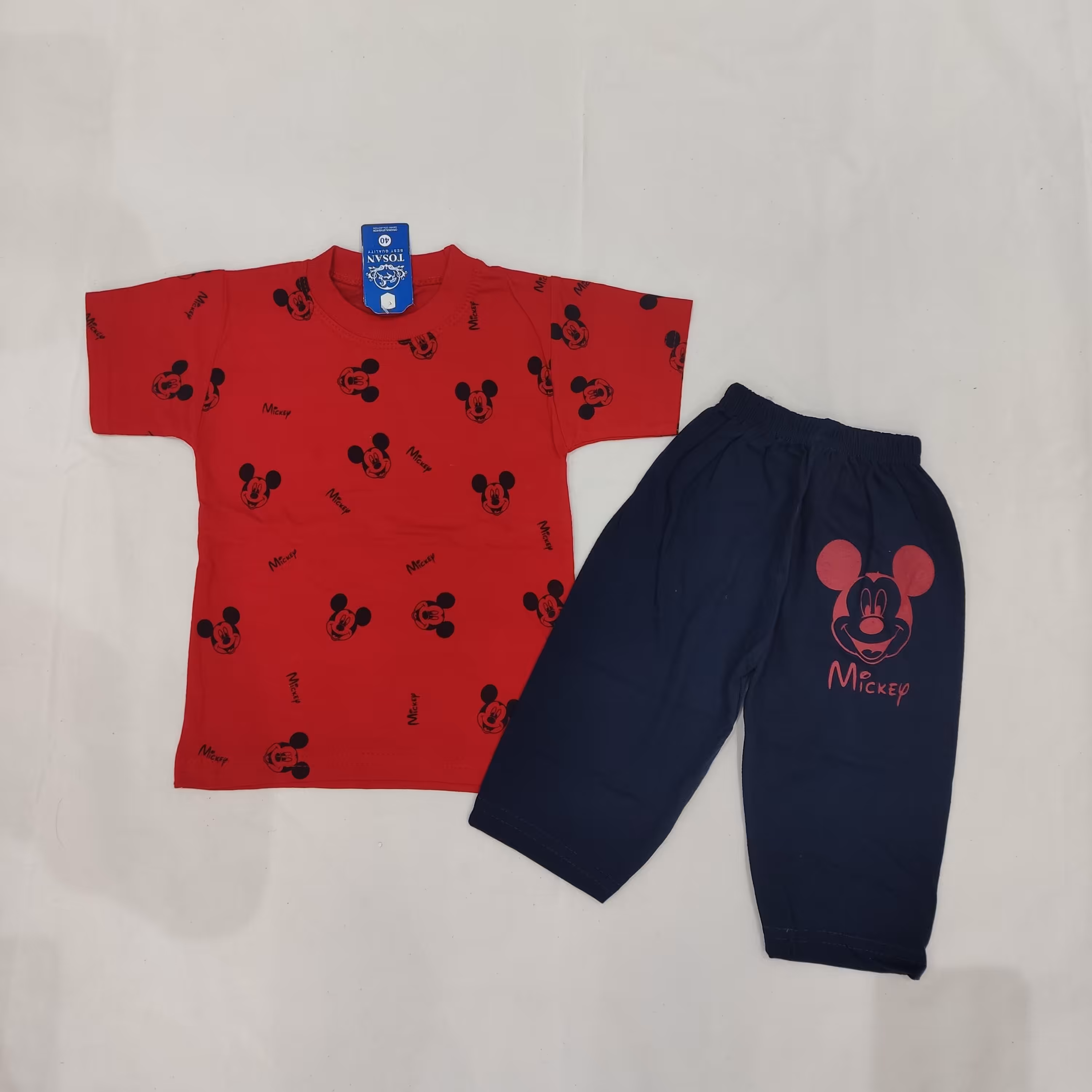 تیشرت شلوارک طرح میکی موس اسپرت 