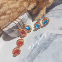 نیم ست نگین دار