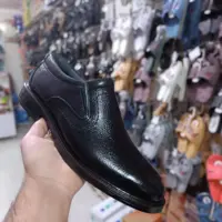 کفش مجلسی بدون بند مردانه چرم اعلا تبریز 