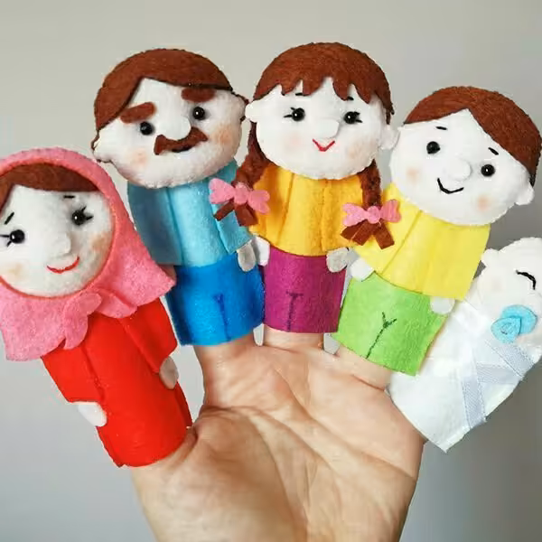 عروسک انگشتی خانواده خوب