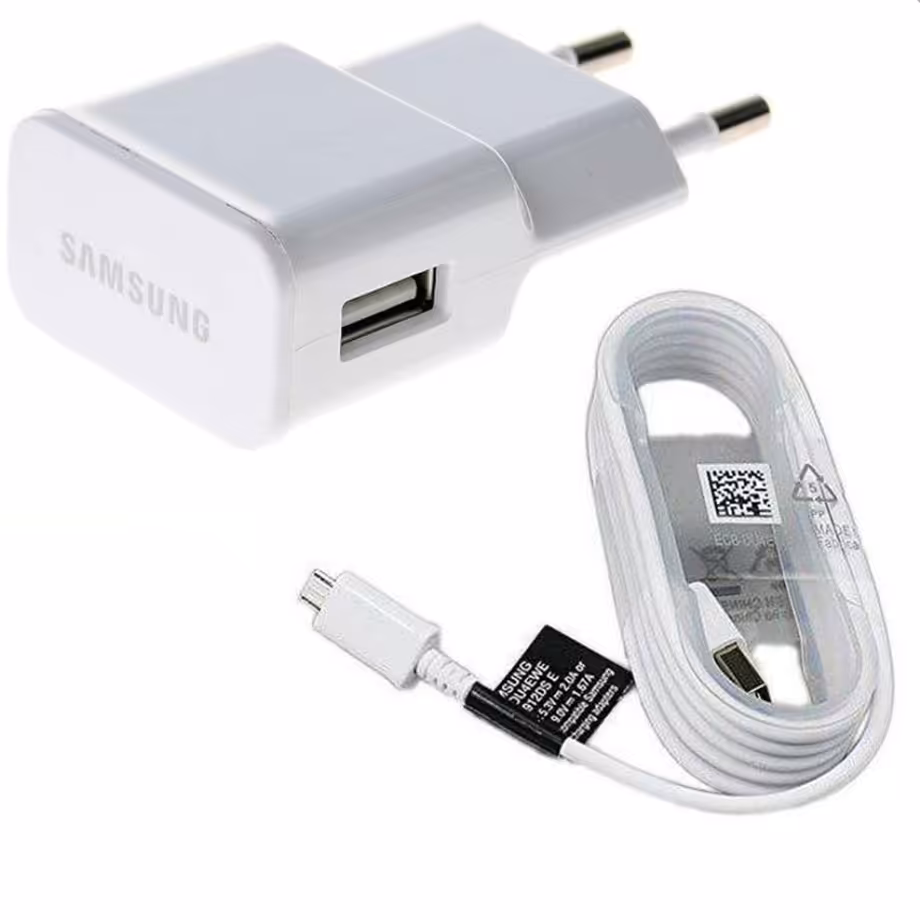 شارژر اورجینال سامسونگ ویتنامی به همراه کابل میکرو یو اس بی (ارسال رایگان)
