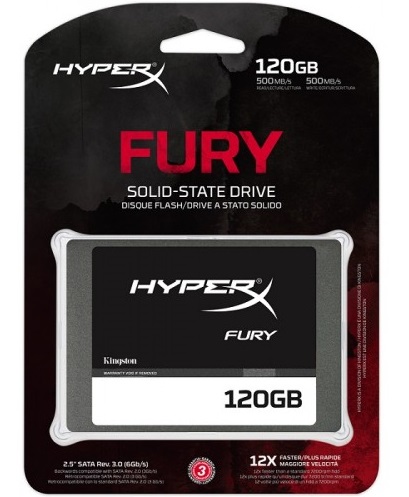 هارد اس اس دی کینگستون هاپیرایکس فیوری با ظرفیت 120 گیگابایت
