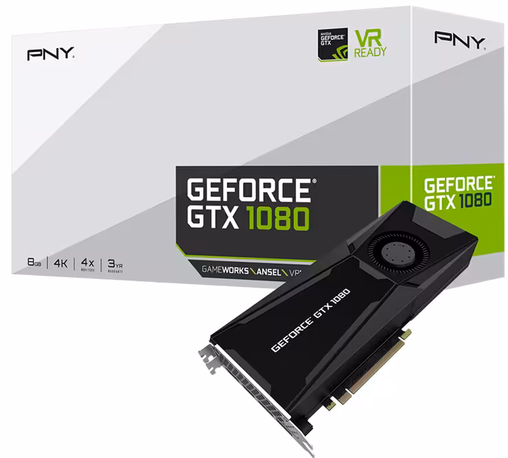 کارت گرافیک پی ان وای مدل VCGGTX10808PB-CG2 GTX 1080  با حافظه 8 گیگابایت