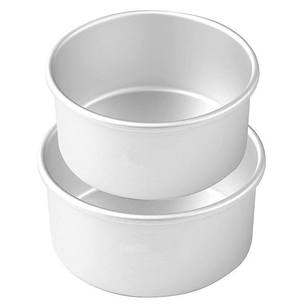 قالب کیک موج مدل گرد لبه بلند سایز 15 و 18 مجموعه 2 عددی

