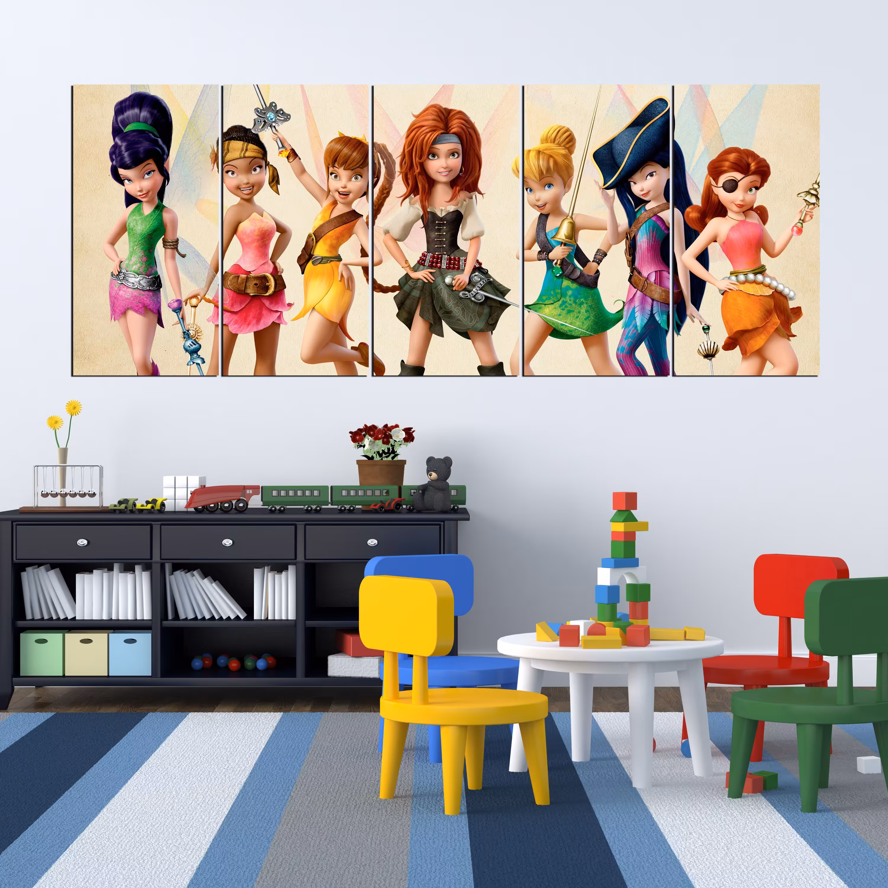 تابلو شاسی 5 تیکه طرح کودکانه سایز بزرگ