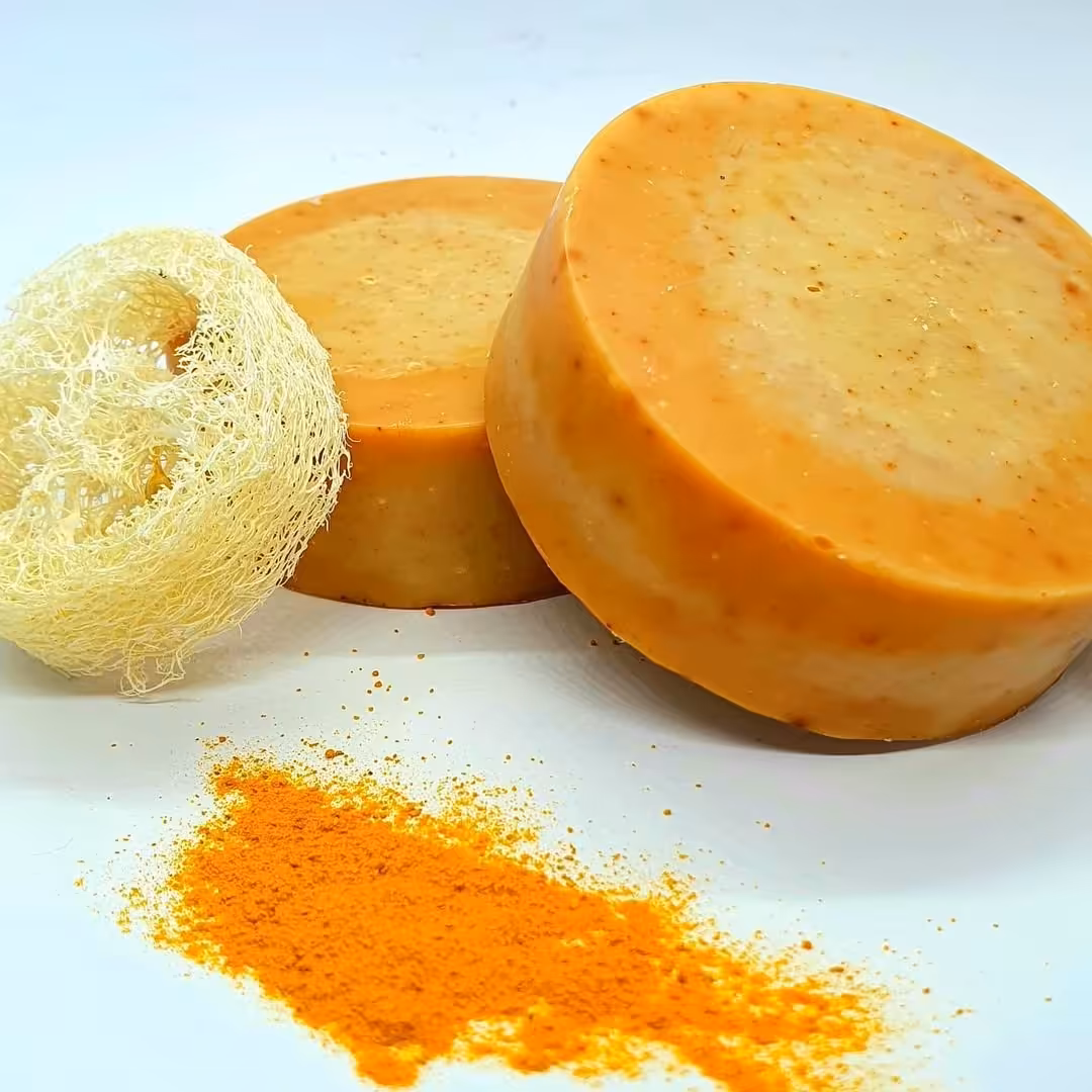 صابون زردچوبه دستساز و کاملا طبیعی