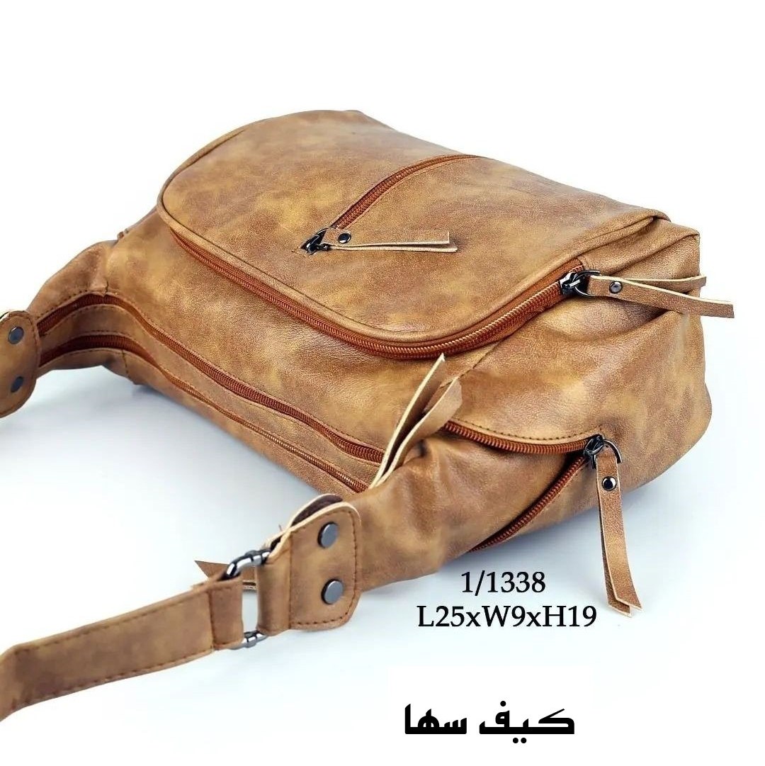 کیف زنانه مدل هفت زیپ فول با هفت محفظه و هفت زیپ جادار ولی و جمع وجور و سبک