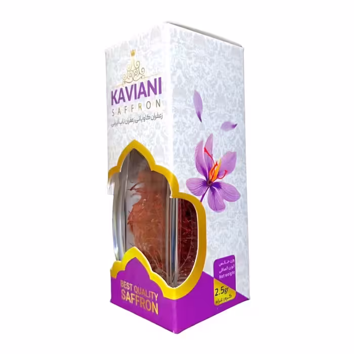 زعفران کاویانی باکس 2.5 گرم نگین درجه 1