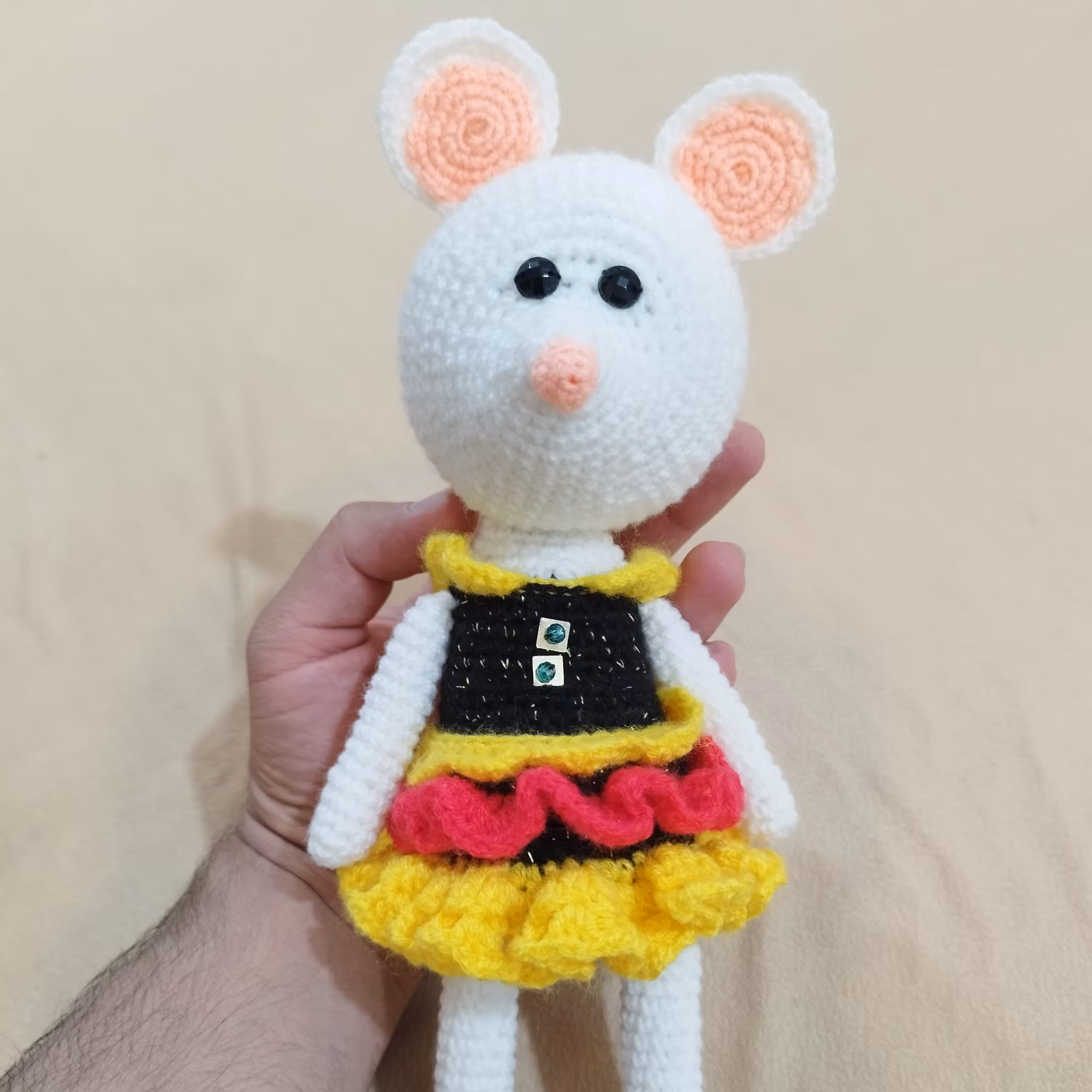 عروسک موش بافتنی