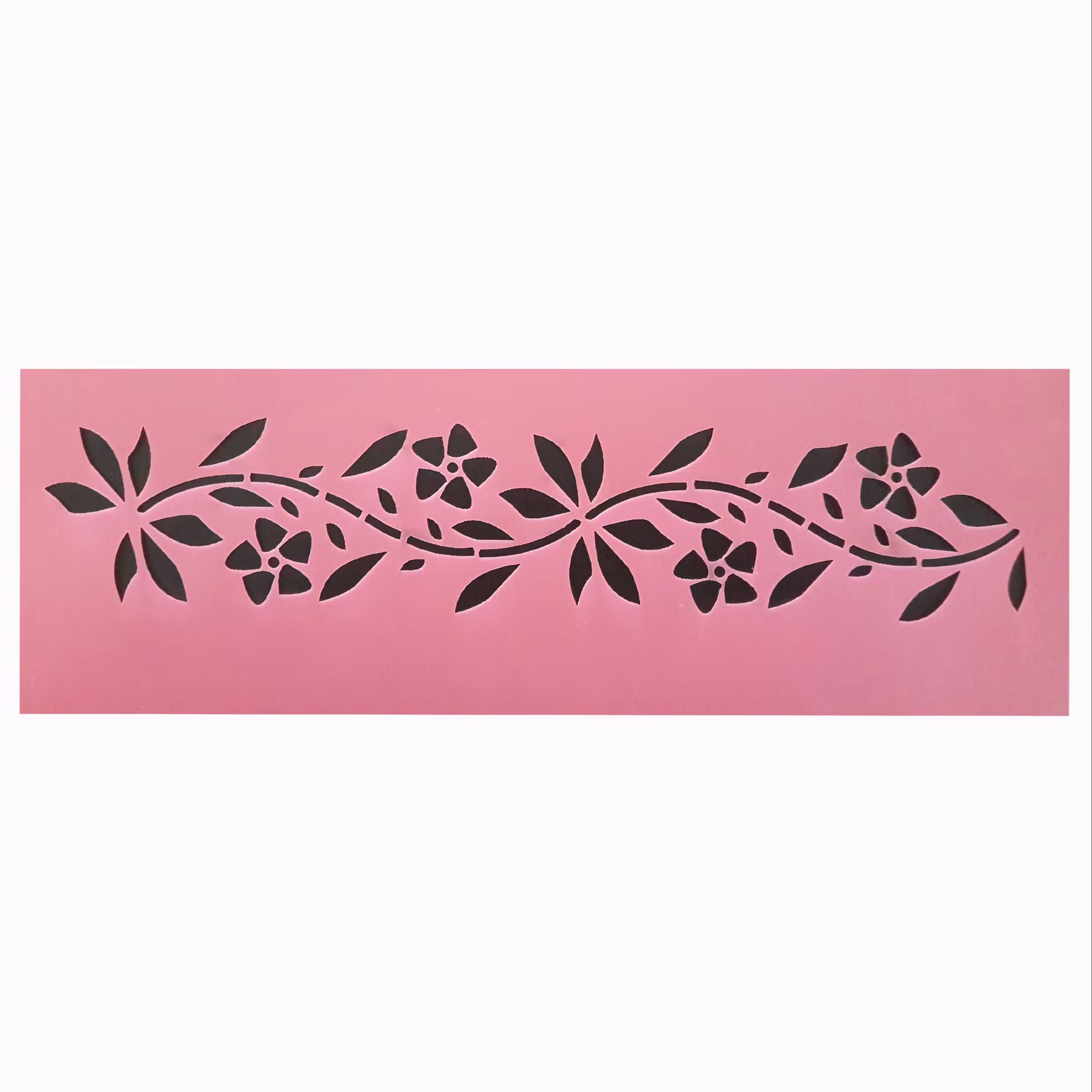 شابلون استنسیل طرح گل بانو ابعاد 30در10 CM