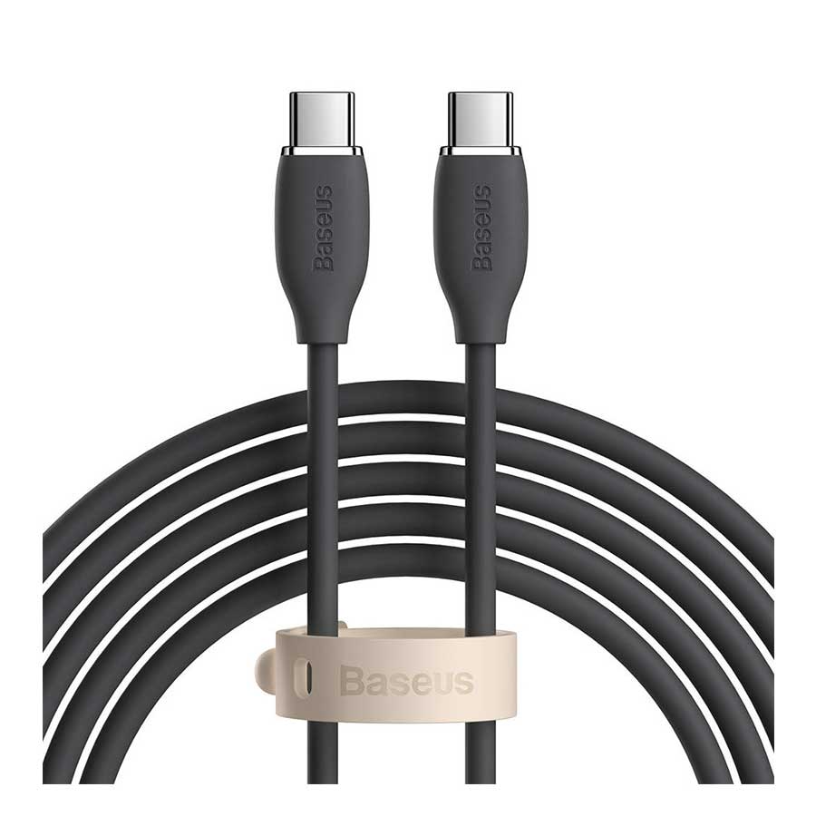 قیمت و خرید کابل تبدیل 2 متر USB-C به USB-C بیسوس مدل Jelly Liquid Silica Gel CAGD030101 | یاس ارتباط
