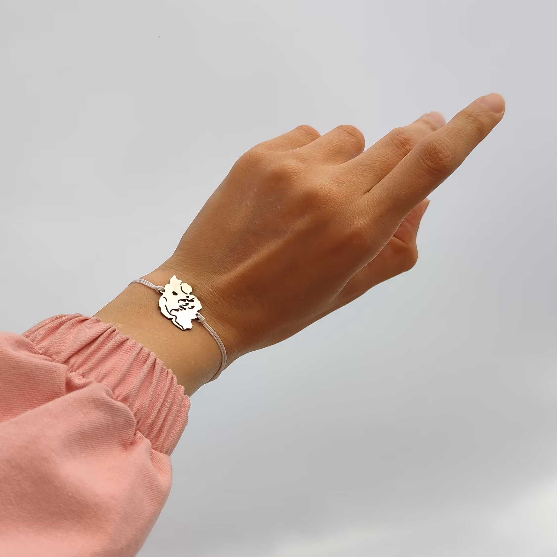 دستبند استیل پلاک نقشه ایران - رنگ بند دلخواه