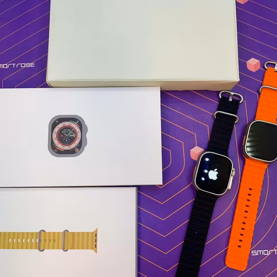 اسمارت واتچ smartwatch الترا با لوگو اپل ساعت هوشمند اپل