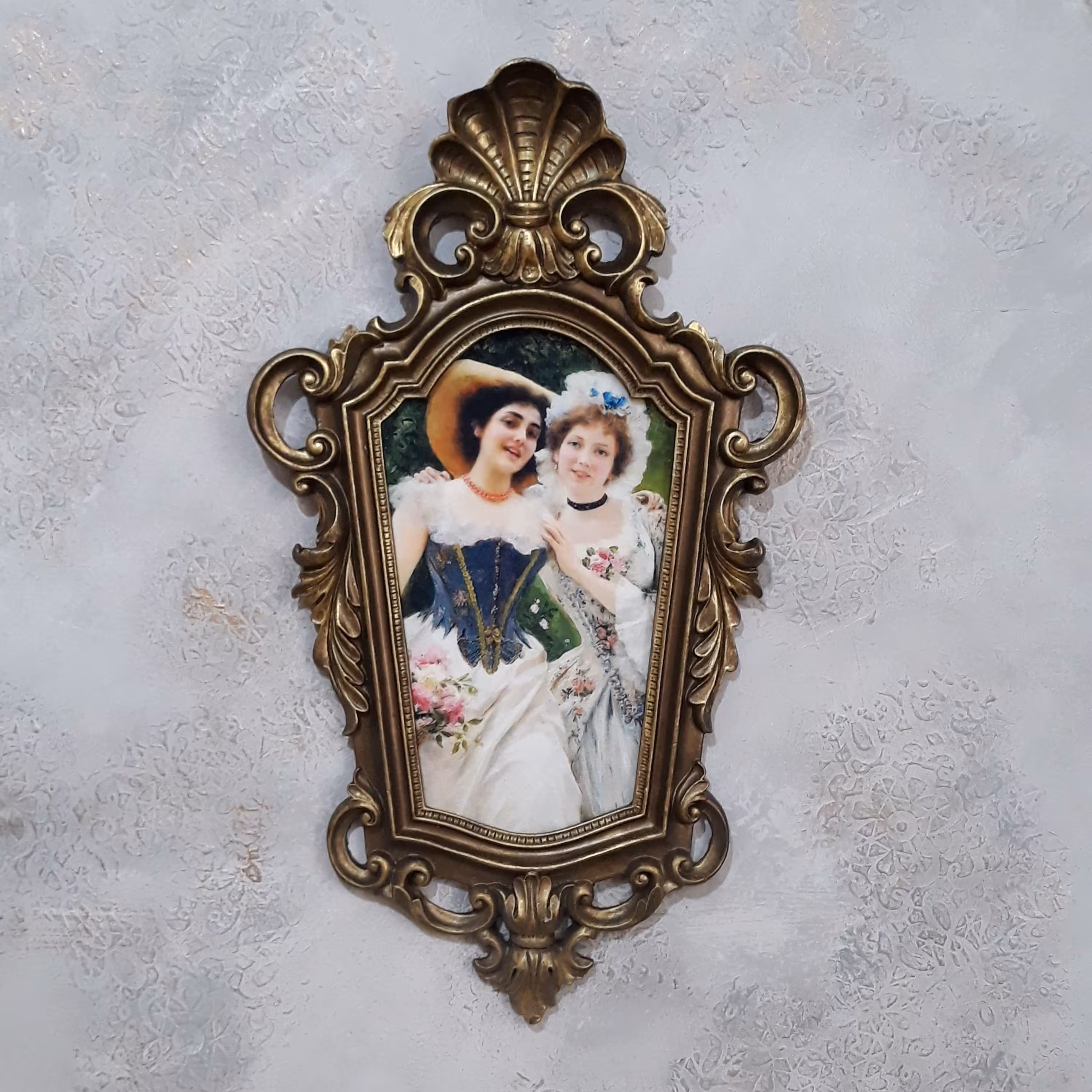 تابلو دکوراتیو صدفی چاپ مخمل 30 در 50 سانتی متری