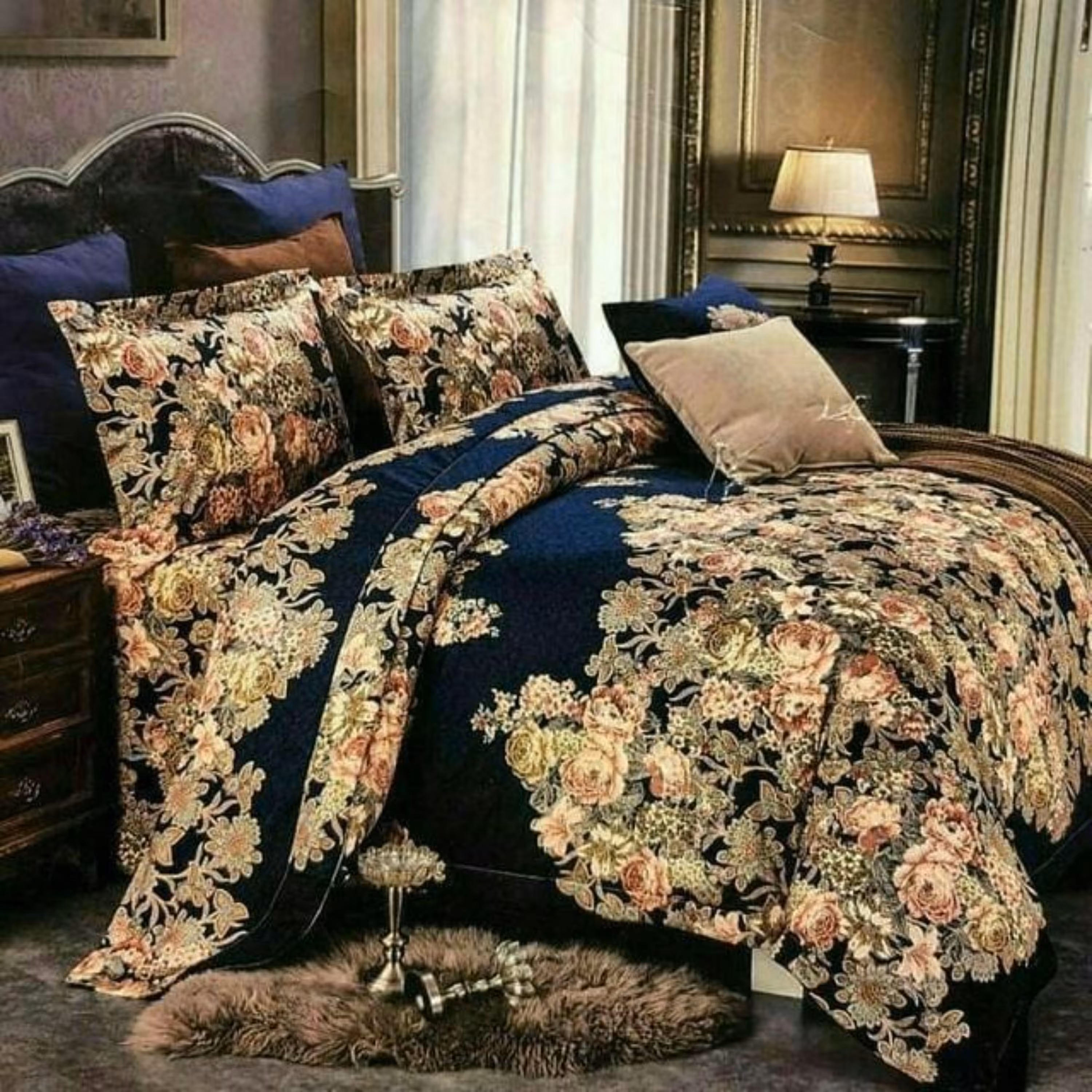 سرویس لحاف روتختی یک نفره (4تیکه طرح مینیاتور