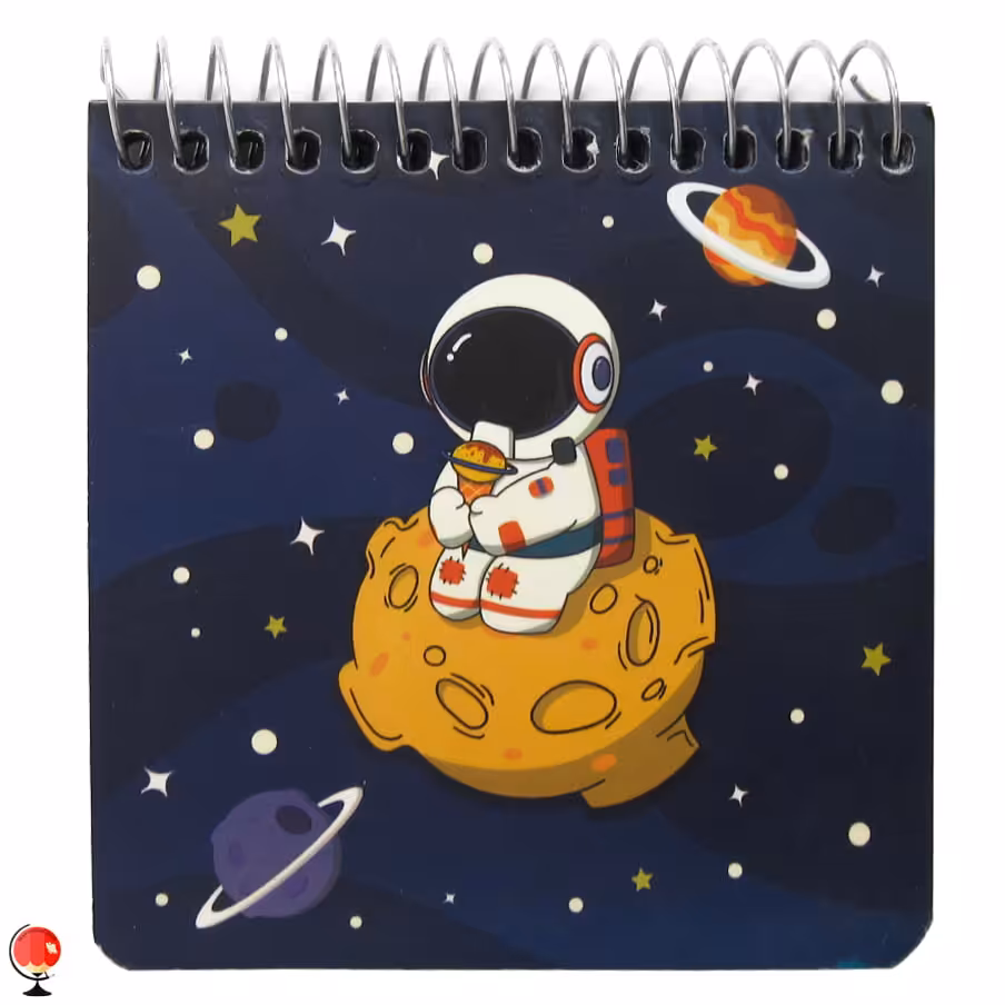 دفترچه یادداشت فانتزی مربعی سویل طرح فضانورد