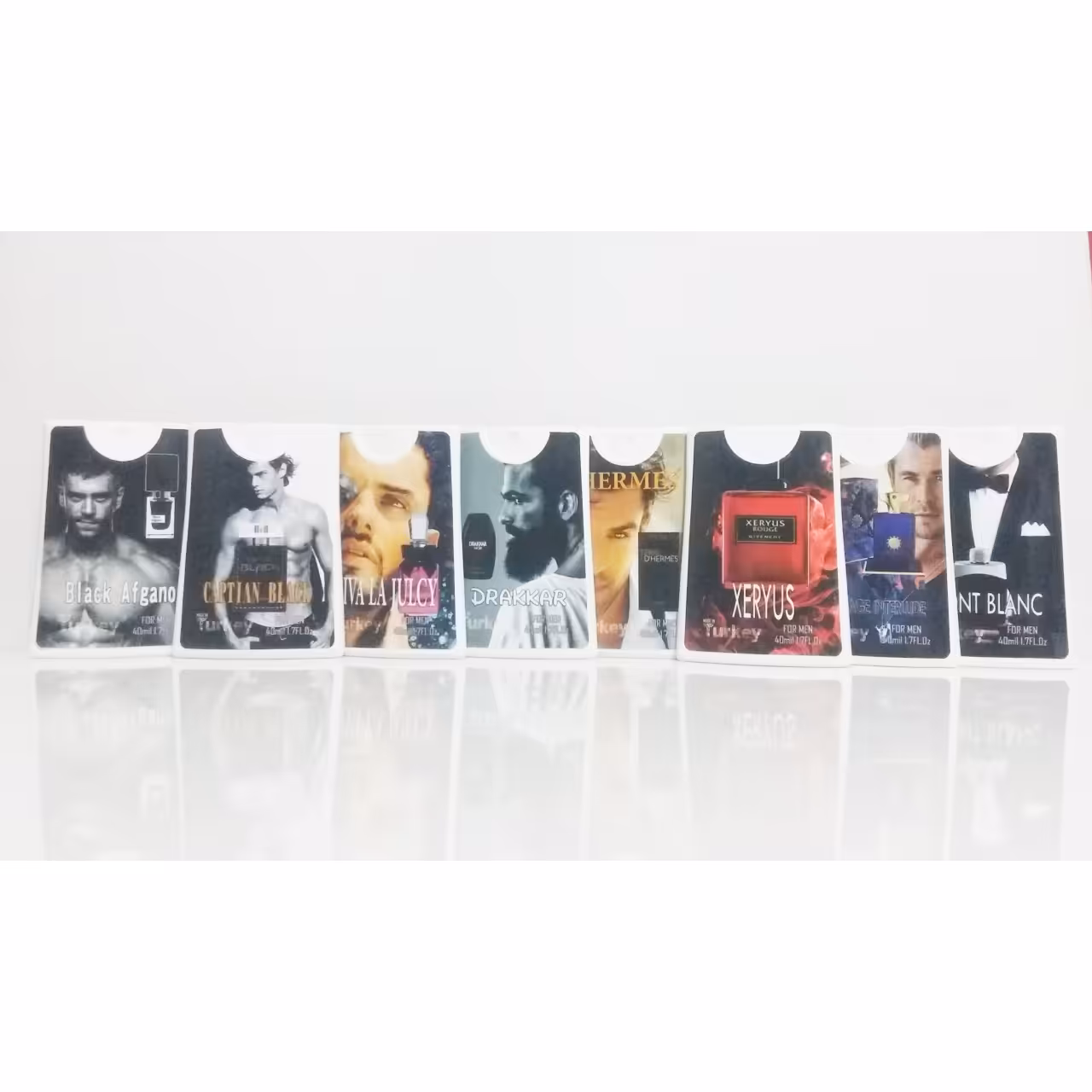 عطر جیبی مردانه حجم 40 میل ترکیه پک 8 عددی