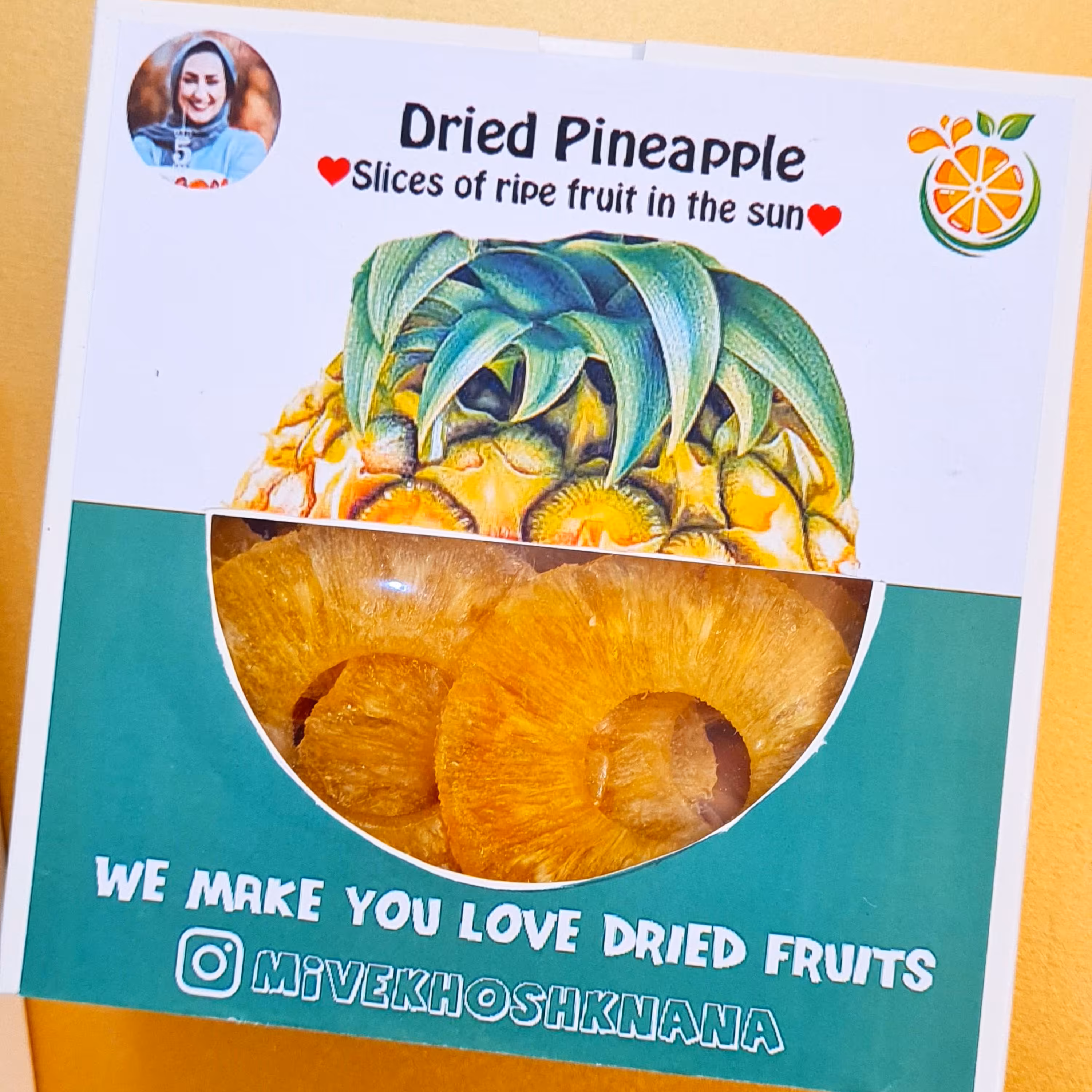 میوه خشک آناناس کمپوتی 250 گرمی نانا