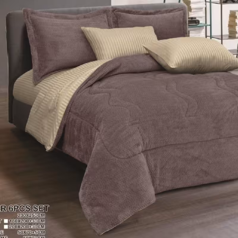 سرویس کامل لحاف روتختی اسپرت ابریشم مخمل با آستر لحاف کتان پنبه  و کاور  کشدار  کتان پنبه مناسب استفاده دائمی لطیف 