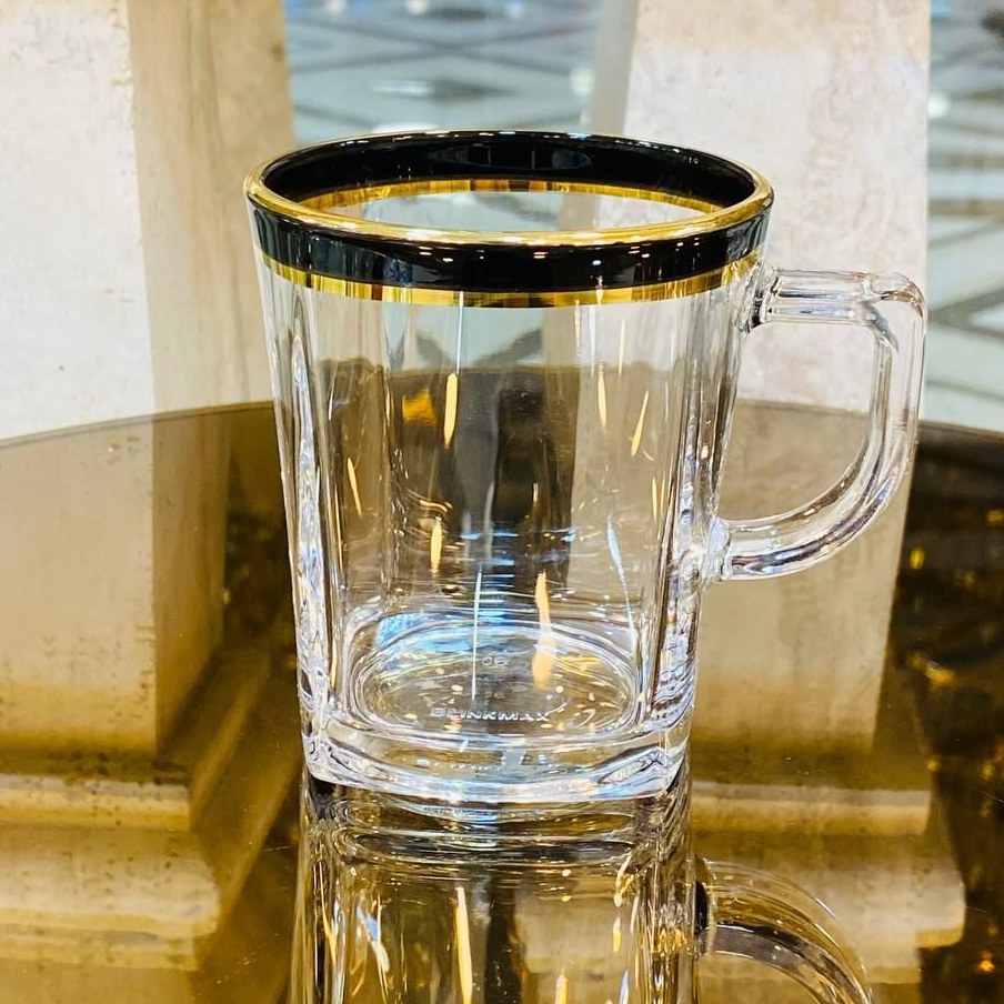 لیوان کار نواری مشکی طلا بلینک مکس چین