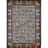 فرش ماشینی شاهکار صفویه 5152 خاکستری