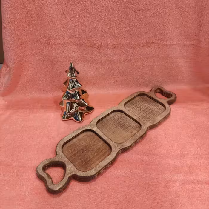 اردو دسته قلبی 3 خانه چوب