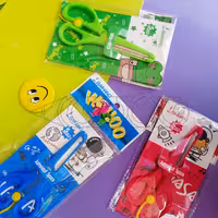 قیچی ضامن دار فانتزی نوک گرد