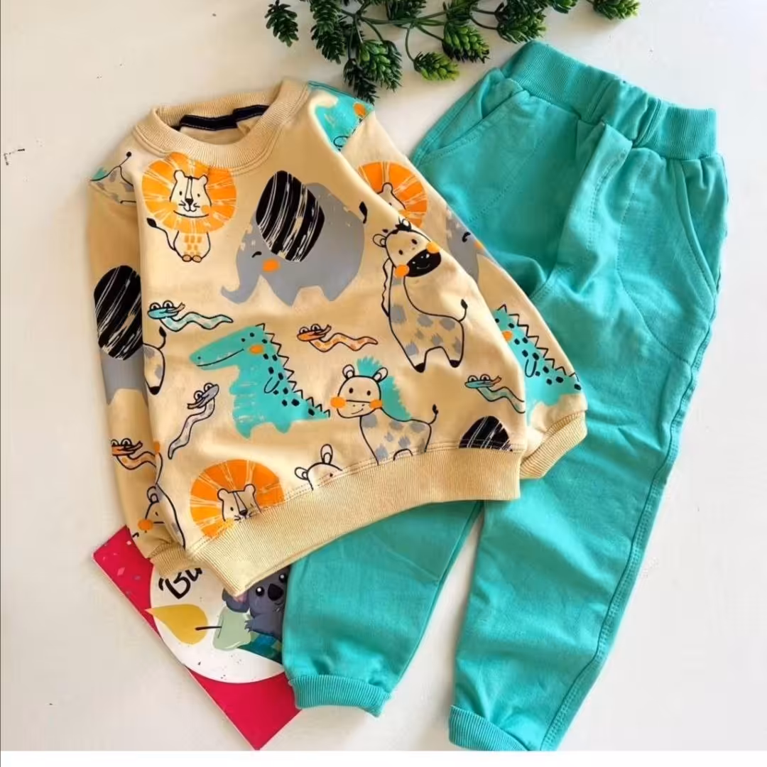 بلوز شلوار  اسپرت دخترانه و پسرانه سایز  40 تا 50 