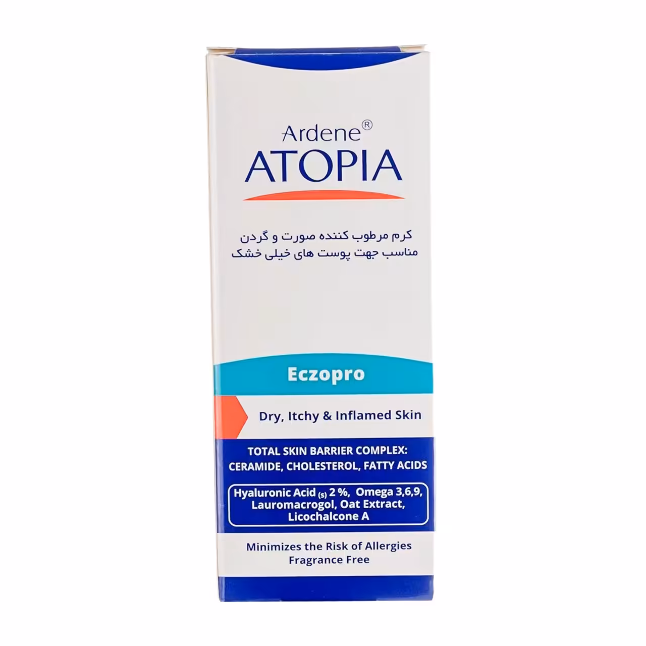 کرم مرطوب کننده صورت و گردن اگزوپرو آتوپیا مناسب پوست‌ خیلی خشک حجم 50 میل