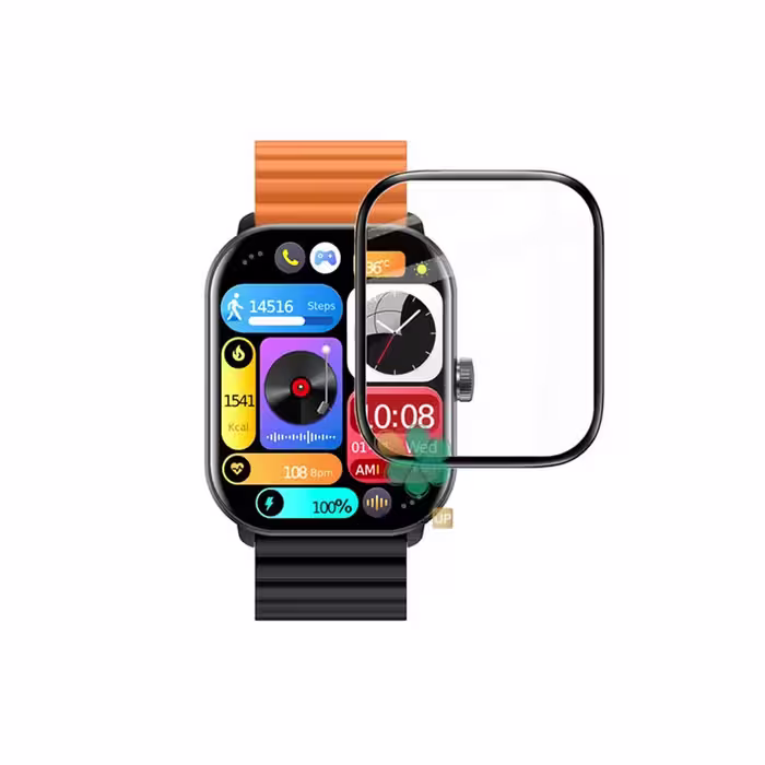 محافظ صفحه ساعت سرامیکی دور مشکی مناسب شیائومی Glormi GS1 Pro