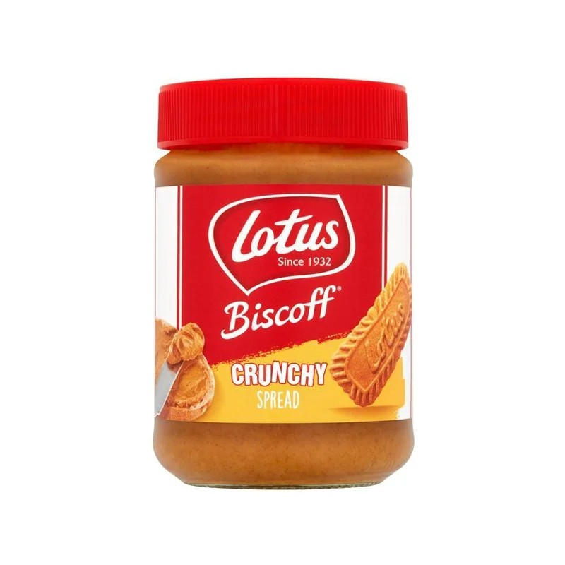 کرم بیسکوئیت 380 گرمی کرانچی بیسکویت لوتوس lotus Biscoff Crunch
