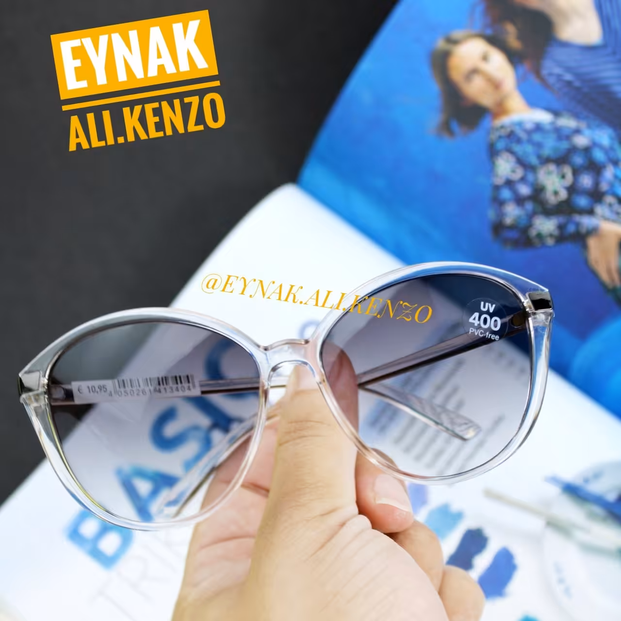 عینک فریم شفاف اورجینال 