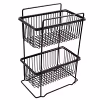 سبد سیب زمینی و پیاز بهساز فلز مدل 2 طبقه