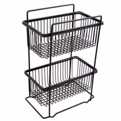 سبد سیب زمینی و پیاز بهساز فلز مدل 2 طبقه