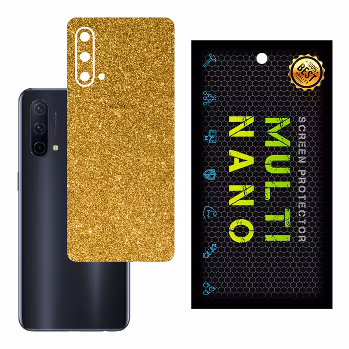 برچسب پوششی MultiNano مدل X-G1F-Gold برای پشت موبایل وان پلاس Nord CE
