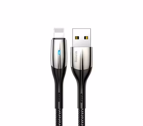 کابل تبدیل USB به لایتنینگ باسئوس مدل Horizontal CALSP-B طول 1 متر