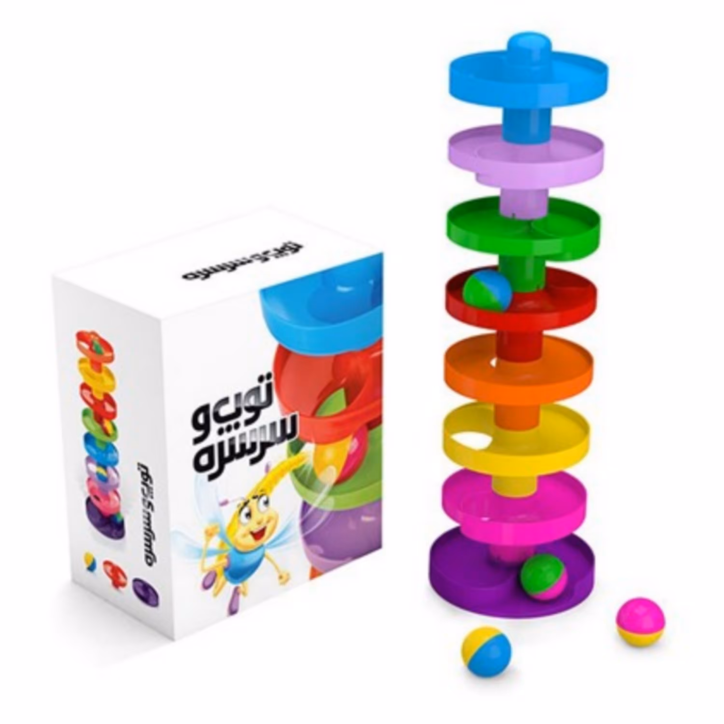 بازی فکری توپ و سرسره 8 طبقه 