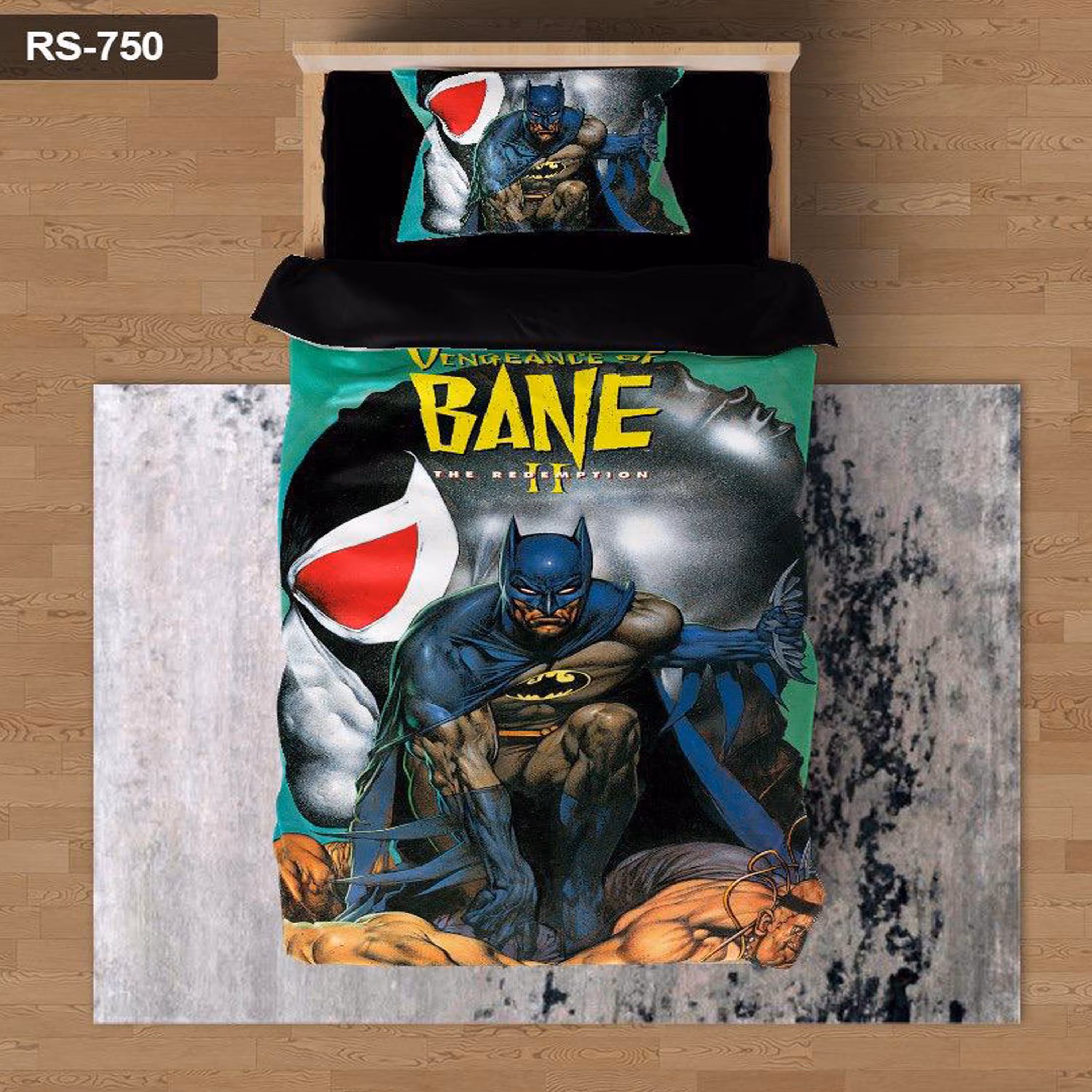 سرویس روتختی 1 نفره تنسل چاپی برندترک لند (Turk Land)  کد rs 750