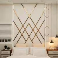 اینه دکوراتیو پدیده پلاس مدل نوار سایز120د8سانتی  بسته 7 عددی