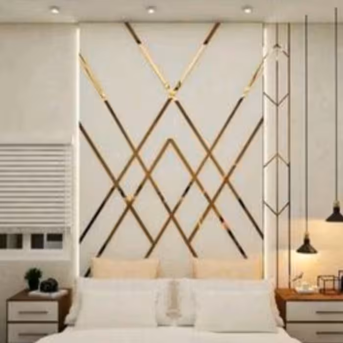 اینه دکوراتیو پدیده پلاس مدل نوار سایز120د8سانتی  بسته 7 عددی