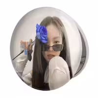 آینه جیبی خندالو طرح جنی بلک پینک Black Pink مدل تاشو کد 14097